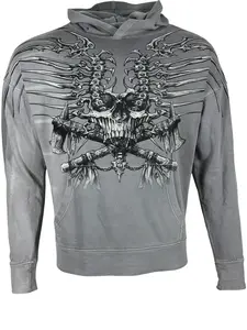Xtreme Couture By Affliction Men's Hoodie Iron Bones
