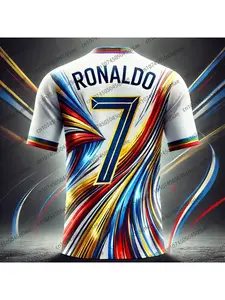 Chatgpt Special Edition Ronaldo No7 Football Jersey Breathable Quick Drying Sweat Wicking Sport TeeSoccer Jersey For Adult/Kid