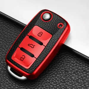 Durable Car Key Cover for Vw Magotan Polo Golf Passat Tiguan Jetta Lavida Skoda, Protective Key Case, Stylish Auto Accessory, Car Key Protector, Key Fob Protector, Key Fob Shell