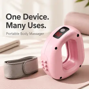 Ergonomic Vibrating Massage Ring for Men & Women, Hands-Free Deep Tissue Tool for Muscle Recovery, Cordless & Silent with 6 Adjustable Speeds