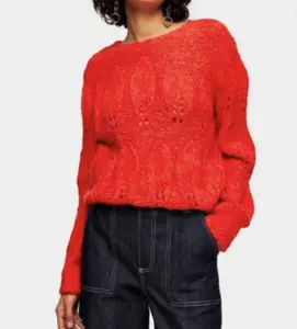 TOPSHOP Petal Pointelle Sweater
