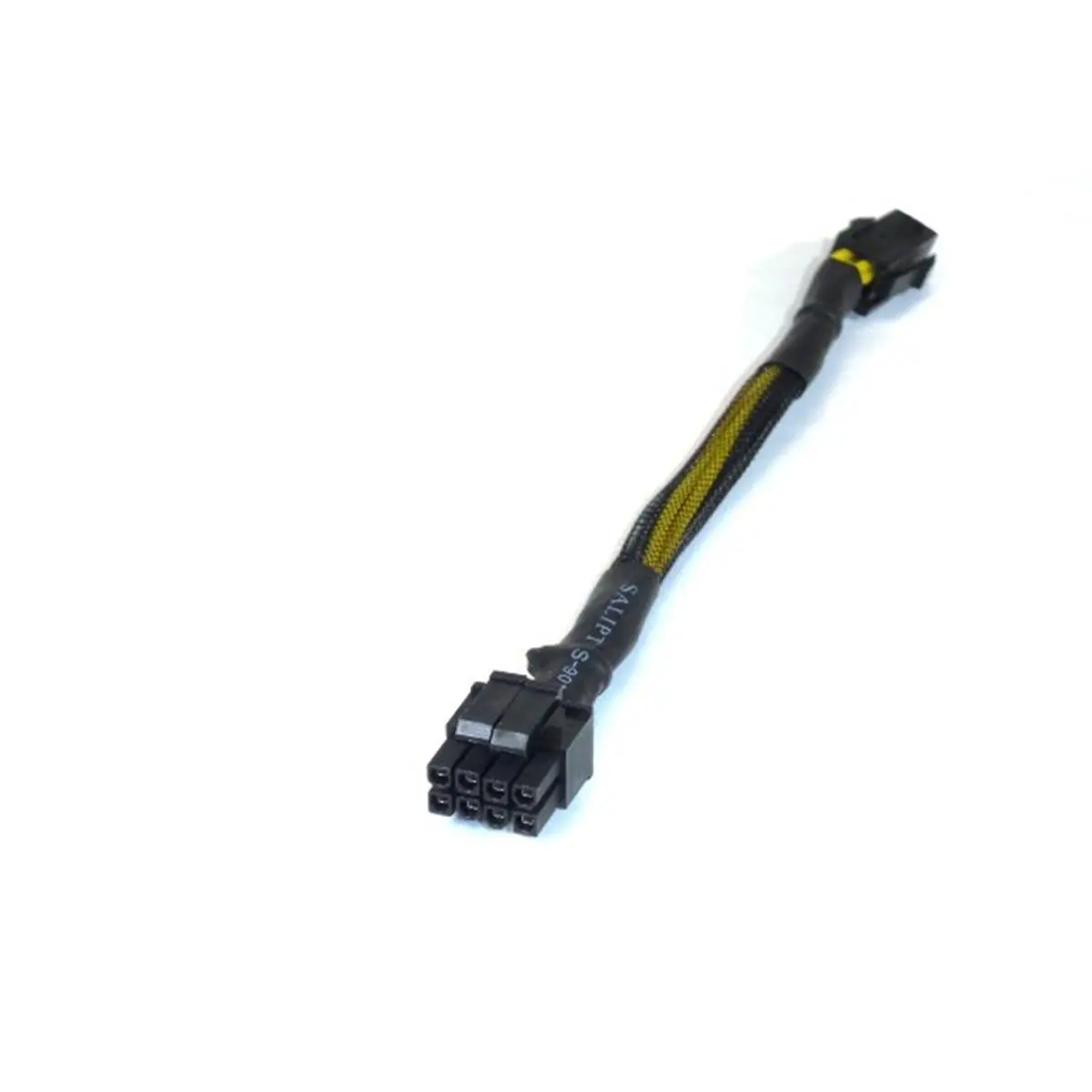 Works 22-100-11 P4 ATX Motherboard Cable Adapter, ATX 4-Pin to EPS 8-Pin Female Power Supply Adapter, 18 AWG Black Sleeved Wires, 8.75" Length, Atx 4-Pin To Power Supply