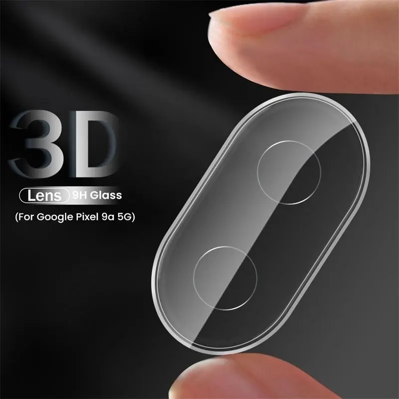 For Google Pixel 9a 10a 5G Case 3-1Pcs 3D Curved Tempered Glass Camera Protector On Pixel9a Pixel10a Lens Cover Pixle 9a 9 a a9