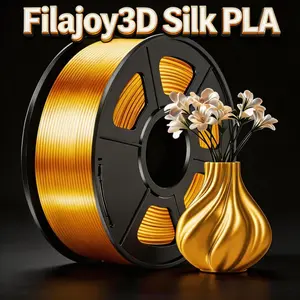 Filajoy3d Silk Pla Filament 1.75mm 250g, Shiny 3D Printer Filament Precision +/- 0.02mm, 250g Spool for Most Fdm 3D Printers