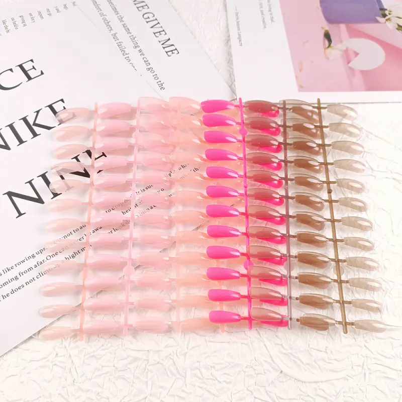 Solid color ballet nail tips wholesale, uncoated UV false nail patches, extra-long manicure press-on nails, Red Press on Nails Glossy Almond Shape Fake Nails Valentines Day Nails for Women Solid color ballet nail tips wholesale, uncoated UV false nail patches, extra-long manicure press-on nails, Red Press on Nails Glossy Almond Shape Fake Nails Valentines Day Nails for Women