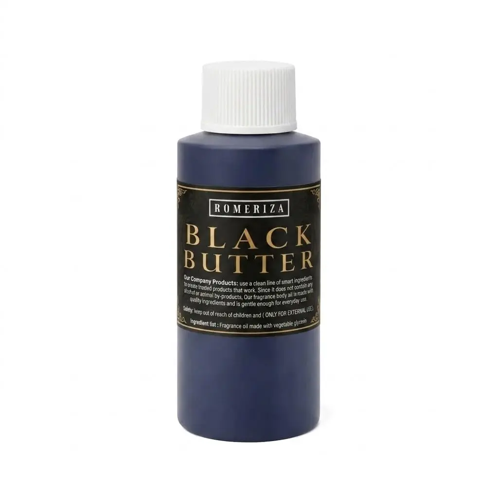 Black Butter Perfume Body Oil, Scented Fragrance - Black Butter Oil Fragrance For Men