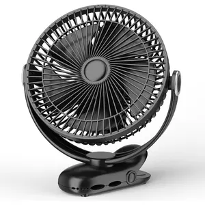 12000mAh Clip  Fan 30H Longest Runtime, 8in Portable Fan Rechargeable, Ultra Quiet with Heavy-Duty Clamp, USB Desk Fans for Golf Cart,Office Desk, Treadmill, Camping, Bedroom