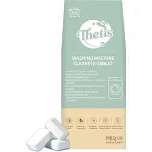 washing machine cleaner tablets - deep cleans, refreshes & deodorizes, removes limescale & odor, protects house washer machine with  cleaning action