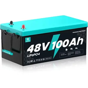 [LiFePO4 Battery]48V 100Ah LiFePO4 Battery, 5120Wh, 100A BMS, 15000+ Cycles, Low-Temp Cutoff Protection for Solar, Backup Power & Off-Grid Systems