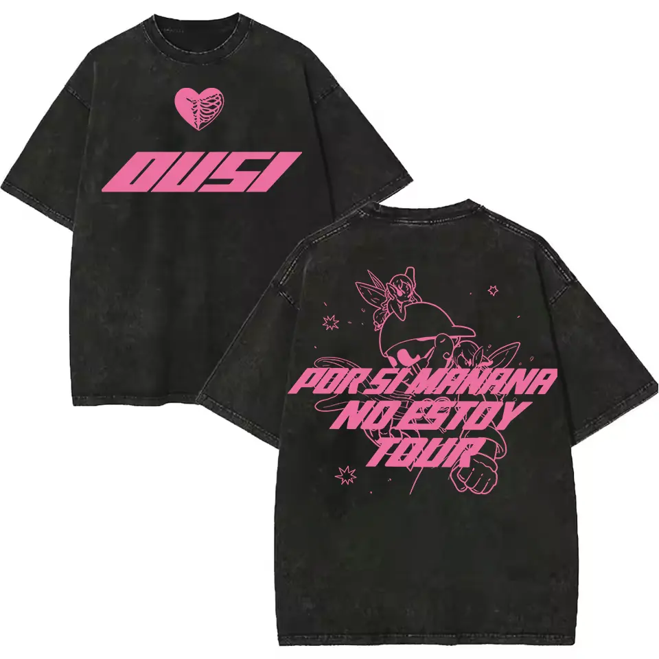 OUSI Por Si Mañana No Estoy Tour 2026 Tee, Omar Courtz  No Estoy World Tour 2026 Acid Wash Shirt, Ousi Fan Gift Shirt, Unisex Casual Top Tee