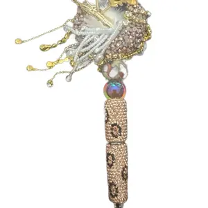 Handmade Beaded & Jeweled Fancy Pens, Multi-Size, Various Colors, Unique Stylish Accessories for Artists, Ideal for School Office Use