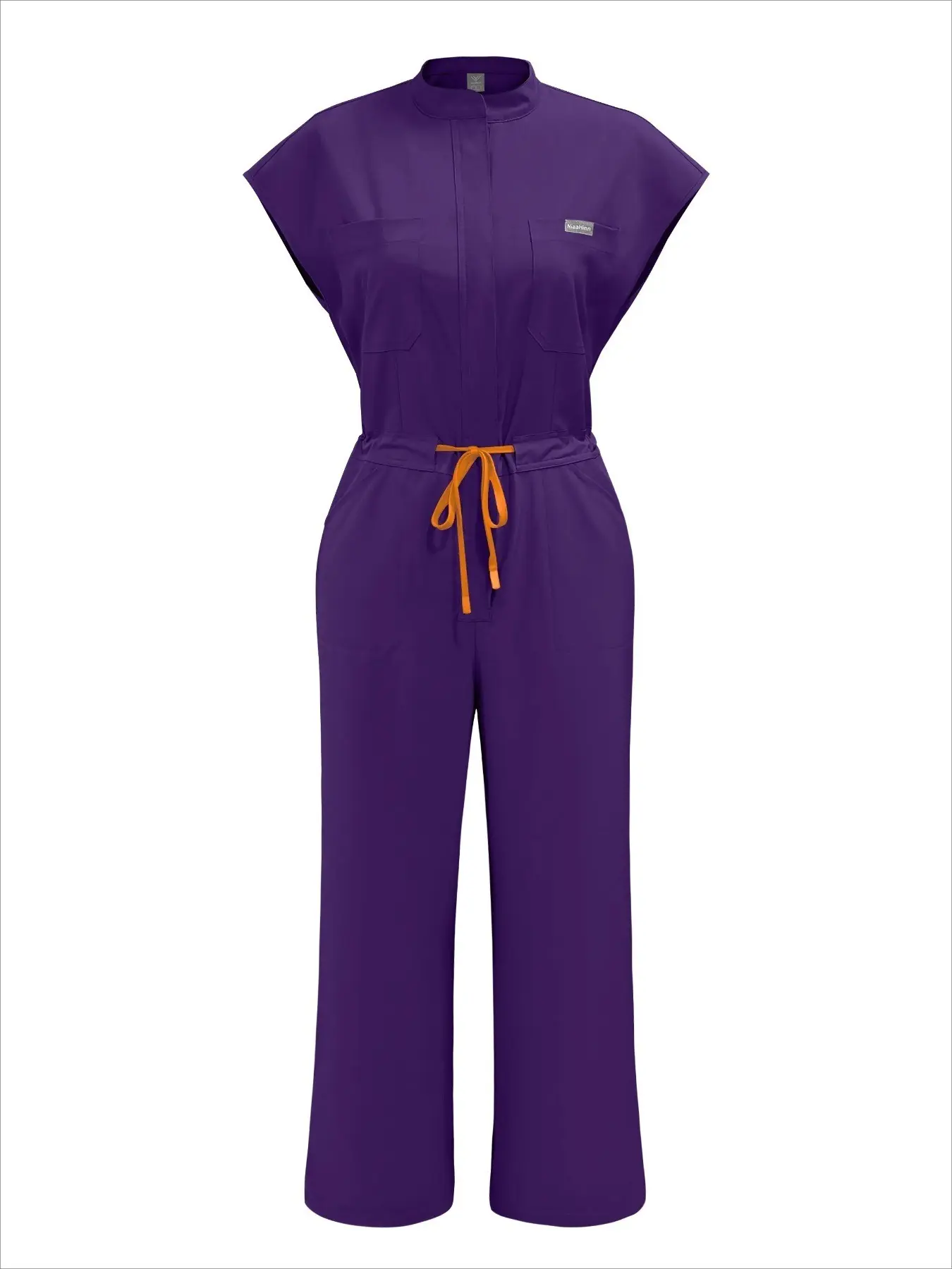 New Short Sleeve Jumpsuit Scrubs | Wholesale Workwear Uniforms for Pet Hospital Staff, Spa Therapists, and Senior Care Professionals Who Love Modern Styl