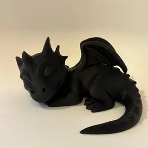 Sleeping Dragon Shelf Buddy | Fantasy Book Shelf Decor | 3D Printed Dragon Figure | Andarna