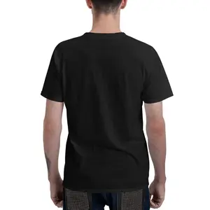 180g  Men's Pure Cotton Round Neck Short-Sleeved Heat-Transfer Print T-Shirt sales promotion