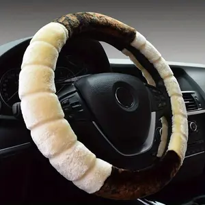 2025 Winter Fluffy Steering Wheel Cover for Women – Trending Plush Car Accessory with Cute Heart/Ears Design, Soft Warm Grip for Cold Weather Driving, Stylish 15inch Wheel Protector for Girls’ Daily Commutes