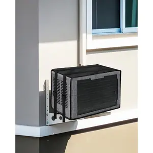 Mesh Window AC Cover, U-Shape Air Conditioner Outdoor Unit Cover,   with Drip Cushion, Reduce Noise (25.5W x 20.5D x 18H)