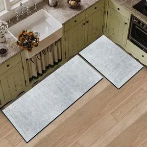 Simple Style Oil Absorbent Waterproof Home Wear-Resistant Carpet, Kitchen Entrance Hall Bedside Easy-To-Clean Rug, Durable Household Mat