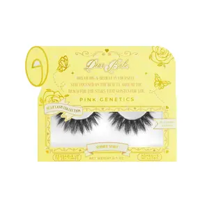 Pink Genetics Summer Spirit Eyelashes - Bold Dramatic 3D Mink Extensions for Flawless Makeup Look - Reusable Up to 25+ Times - Cosmetic Beauty Product
