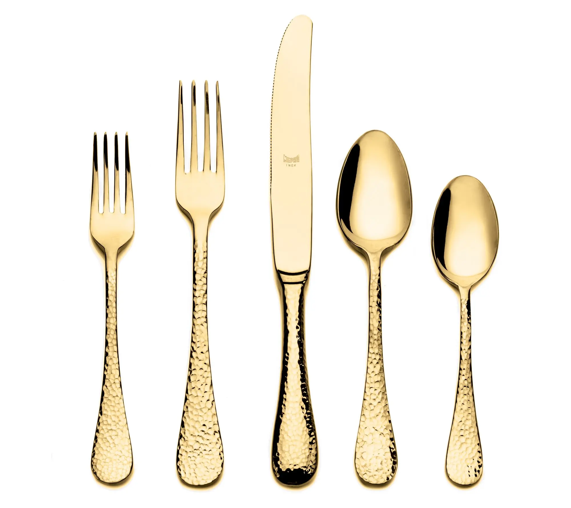 Mepra 20-Piece Epoque Gold Flatware Set Mepra 20-Piece Epoque Gold Flatware Set