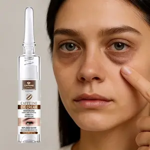 10g Caffeine Peptide Under Eye Cream, nighttime repair, absorbs quickly, Hyaluronic acid + jojoba oil deeply moisturizes, Firms and tightens, improves puffiness and dullness, and awakens bright eyes