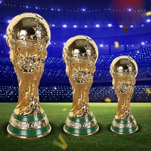 Elegant Football Trophy Cup, Detailed World Cup Award Model, Modern Fashion Fan Craft Ornament, Portable Decoration for Sports Enthusiasts