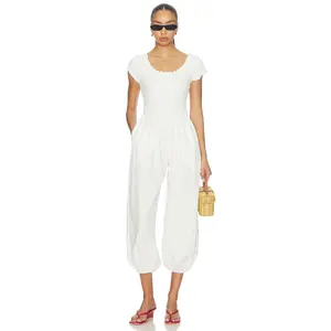 Lisa Says Gah Goldie Jumpsuit in Chalk