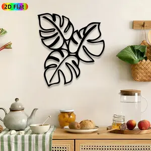 1pc Monstera Leaf Metal Wall Art, Tropical Monstera wall Scupltures Mural, Boho Decor, Artistic Metalwork, Perfect for Housewarming, Summer Decor, Perfect for Living Room Patio Wall Balcony Decor, Ideal Gift for Bohemian Enthusiasts.