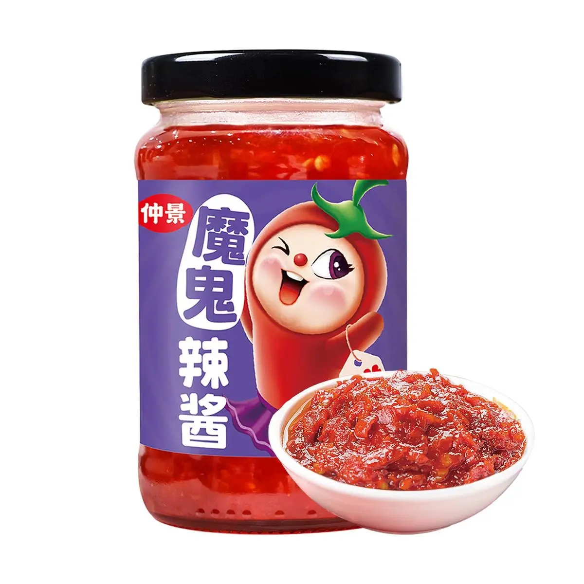 ZHONGJING Devil Spicy Chili Sauce - Extra Hot & Flavorful, 185g Jar ...