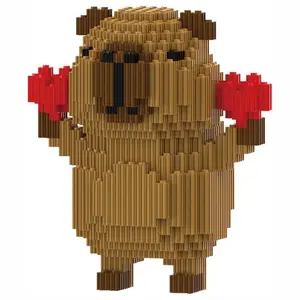 Capybara Building Blocks 1054PCS Capybara Mini Building Block Sets Capibara Micro Building Blocks with Heart Party Favors Birthday Gifts for Boys Girls Gifts Women or Men