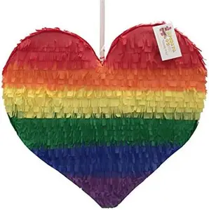 Rainbow Heart Pinata