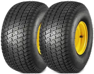 Pair of 20x8.00-8 4PR Lawn Mower Turf Tire and Wheels, Utility Cart Lawn Tire with Wheel 20x8x8/4 Ply, Tractor Turf Tire, Garden Tire. Set of 2