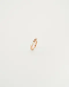 Shell Pearl Line Ring