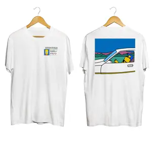 On the Road Bart Shirt, Funny The Simpsons Unisex Shirt, The Simpsons Cartoon Tee, Gift for Simpsons Fans