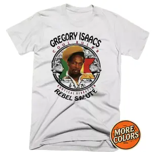 Gregory Isaacs Rebel Salute Jamaican Reggae T-Shirt, Cool Ruler Roots Vibration Graphic Tee, Iconic Musician Merch, Unisex Cotton Top for Men and Women, Vintage Rasta Culture, Short Sleeve Casual T-Shirt, Gift for Reggae Fans