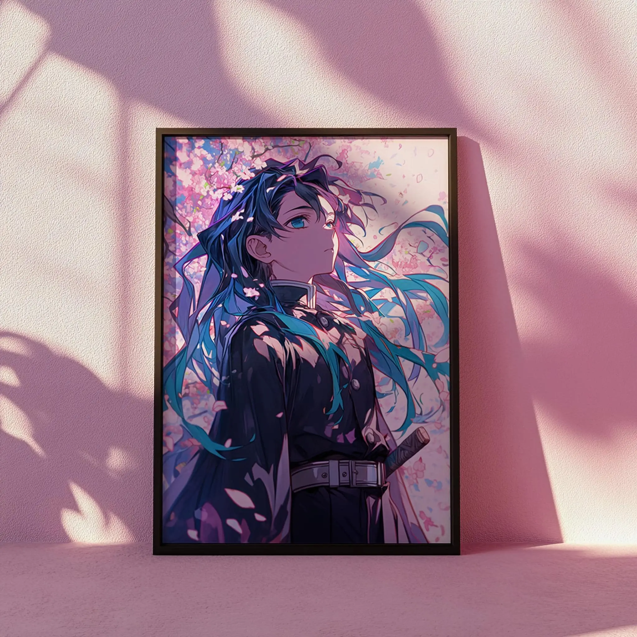 Muichiro Tokito Art Print Demon Slayer Poster Mist Hashira Wall Art Anime Gift Japanese Manga Art Otaku Room Decor KNY Artwork