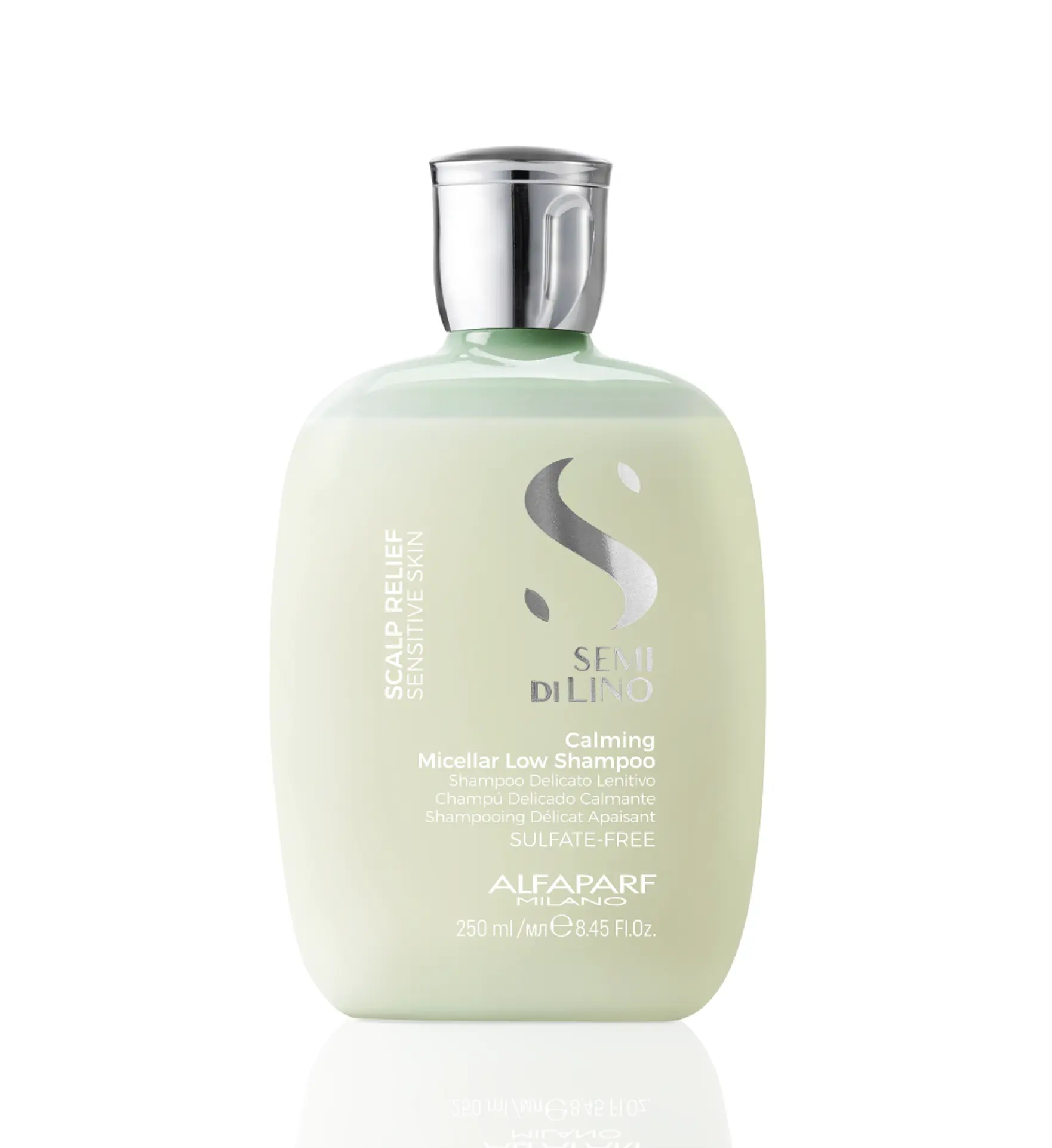 Alfaparf Sulfate-Free Micellar Cleansing Shampoo - Probiotics-Infused Soothing Haircare Liquid for Sensitive Scalp Relief, UV Protection, Oil-Balancing, Chamomile-Enhanced, Color & Shine Preserving, Calming, No, Anti-Itch, 8.45Oz, Dirt, Caper Extract, Cle