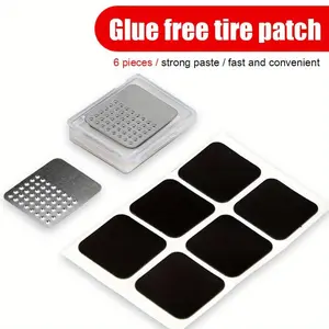 1/5set Bike Cycling Accessories, Flat Tire Repair Kit Tool Set, Fast Patch, Portable Inner Tube, Quick Patching, No Glue Required