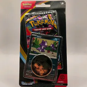Pokemon Mega Evolution Chaos Rising Checklane Blister Pack (1 Booster Pack, Toxel Promo Card & Coin)