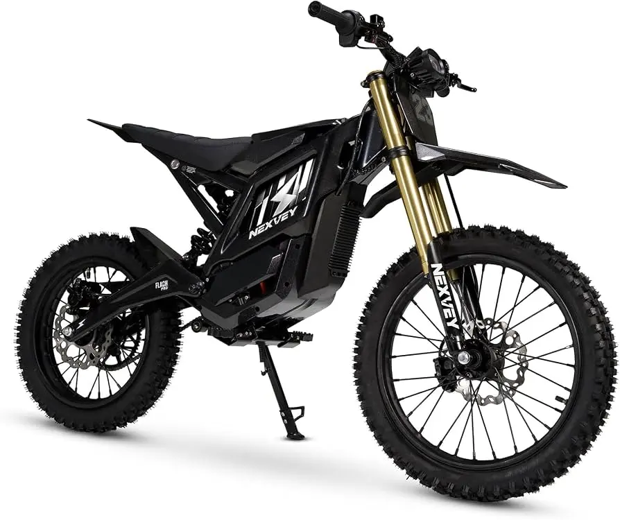 NEXVEY FLASH PRO Electric Bike for Adults, 5000W Peak Mid-Drive Electric with Wheelie Assist, 55 MPH 50 Miles 60V 27Ah, 17/14" Tires All-Terrain Off-Road E-Bike