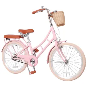 Best Gift Idea – 22 Inch Beach Cruiser Bike for Girls,  City Bicycle with Front Basket & Comfort Seat for Outdoor Riding