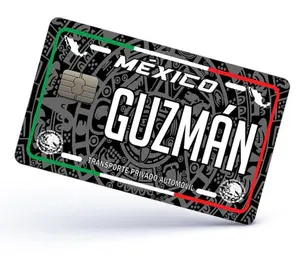 Guzman Credit Card Skin Cover Vinyl Stickers (4 Pack) -Mexican Decal Mexico Car Plate adhesive Guzman