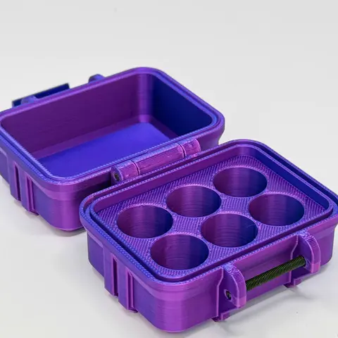 6-Vial 3mL Vial Vault Case | GLP-1 Peptide TRT Storage