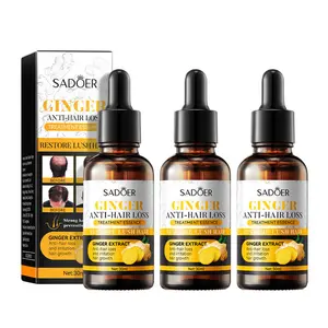 [3 Pieces] Ginger Anti Hair Loss Essence Oil, Hair Care Products for Men and Women, Ginger Extract Essence, To Promote Healthier, Thicker and Longer Hair for Men and Women