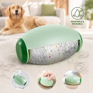 Reusable Pet Hair Remover Lint Roller Ball - Strong Adhesion, Washable, Eco-Friendly, Compact, Portable Cleaner for Clothes, Furniture