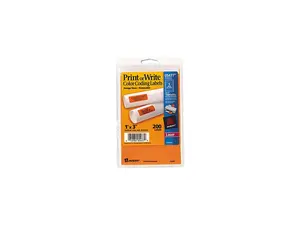 Avery 05477 Print or Write Removable Color-Coding Laser Labels, 1 x 3, Neon Orange, 200/Pack