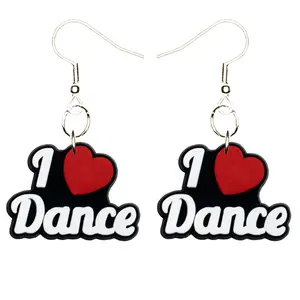Ballet Ballerina Earrings Hypoallergenic Silver Plated Fishhooks Yazzle Dazzle Dance Slippers Tutu