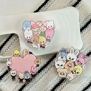 KPOP Magnetic Phone Grip Holder Stand,  Mount Magnetic Adhesive, Kawaii Kpop Phone Accessories, Cute Character Kindle Holder