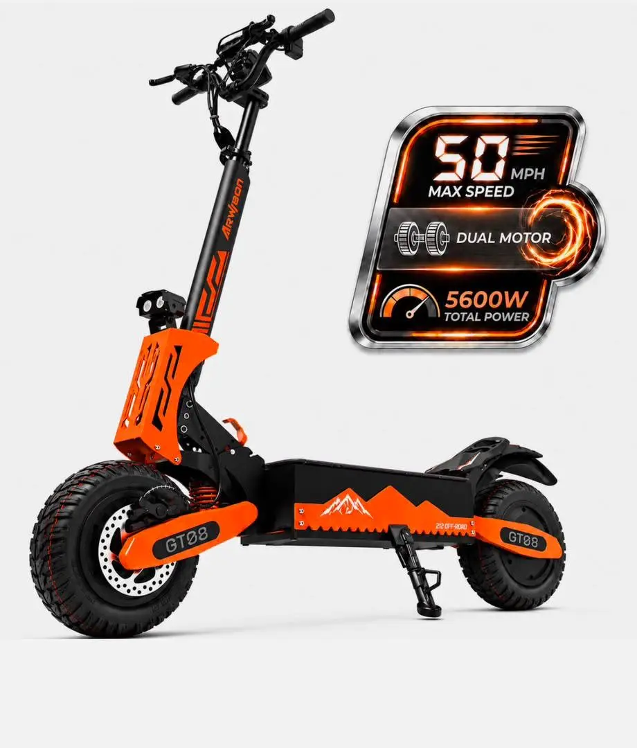 Dual Motor 5600W Electric Scooter 60V 27AH Adult Folding Off Road EScooter 50MPH