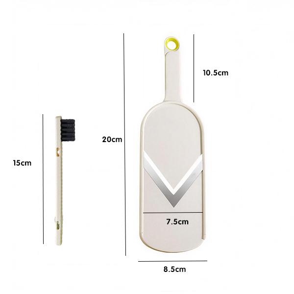 Japanese-Style Cabbage Slicer, Handheld Vegetable Peeler & Shredder with Sharp Julienne Blades, Multifunctional Cutter for Cabbage, Cucumber, Carrot & Lemon, Non-Slip Kitchen Tool