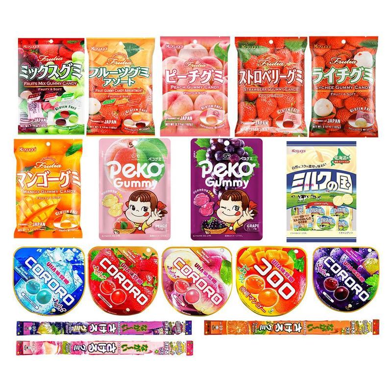 Asian Snack Box 15 Full-Size Japanese Korean Chinese Snacks & Drinks Dessert Candy